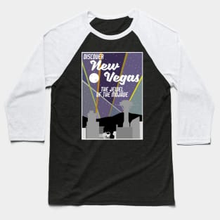 Vintage New Vegas Skyline Baseball T-Shirt